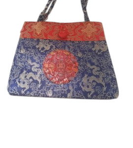 bolsa em seda vintage