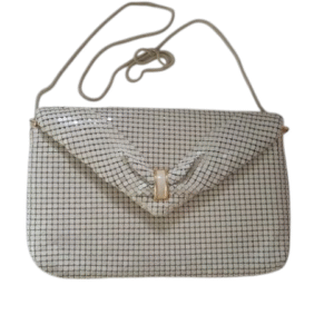 Bolsa clutch de festa branca