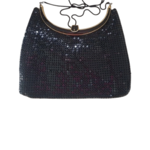 Bolsa clutch malha preta