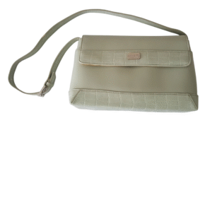 Bolsa em couro verde agua